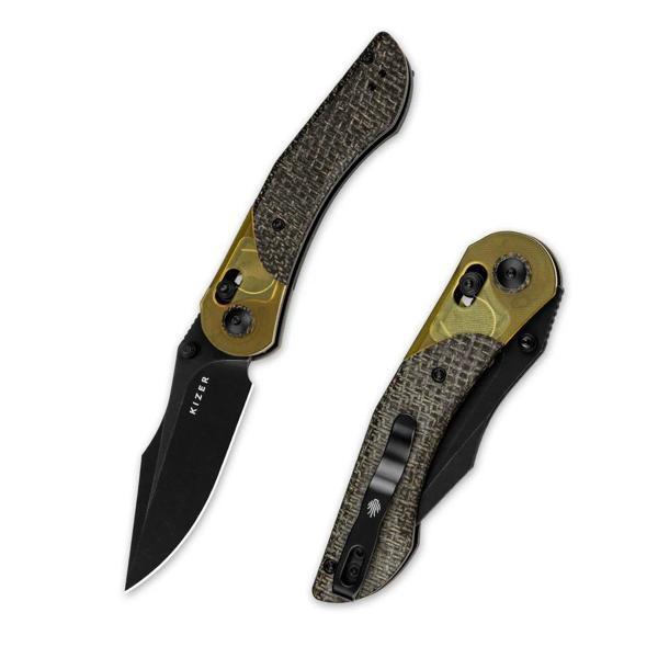 Mini Mystic | 154CM | Burlap Micarta+PEI | V3636C1 - Image 1