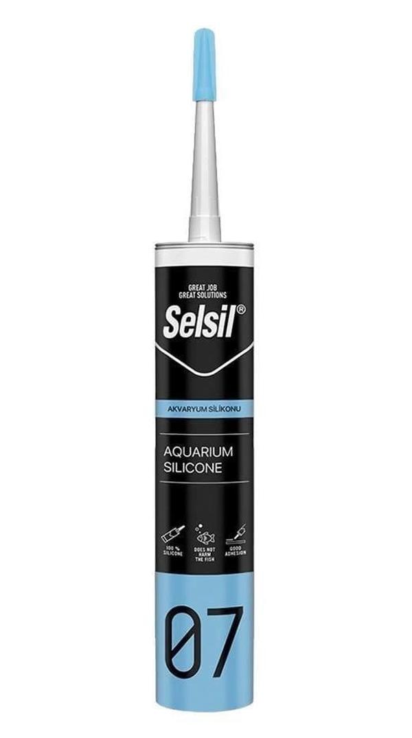 Selsil 07 Akvaryum Silikonu Şeffaf 280 ml - Image 1