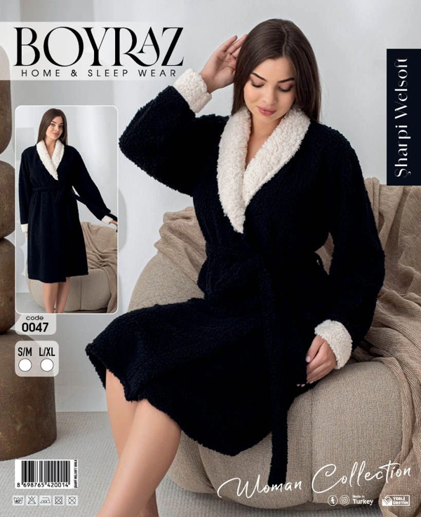 Boyraz 0047 Kadın Sharpi Welsolf Sabahlık - Image 1