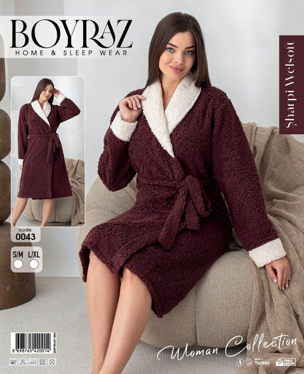 Boyraz 0043 Kadın Sharpi Welsolf Sabahlık - Image 1