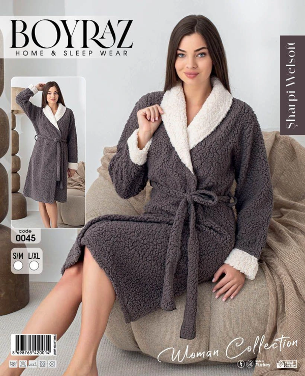Boyraz 0045 Kadın Sharpi Welsolf Sabahlık - Image 1