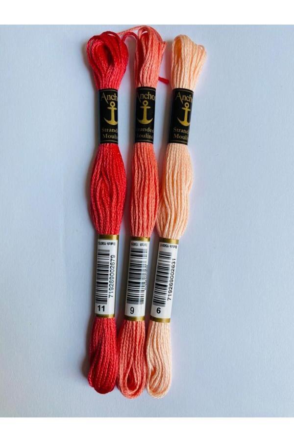 Mouline 3'lü Goblen Kanaviçe Nakış Ip Setleri - Image 1