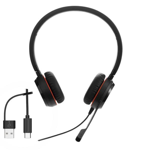 Jabra Evolve 30 II Duo NS – USB-C/A Çağrı Merkezi Kulaklığı - Image 1