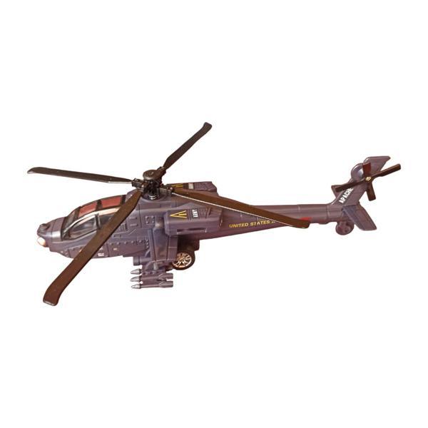 Metal Işıklı ve Sesli Dev Savaş Helikopteri (26 cm) - Gerçekçi Uçuş Deneyimi! - Image 1
