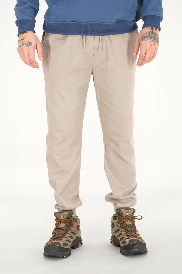 Erkek Jogger Pantolon Taş Rahat Kesim Lastikli Paça - Image 1