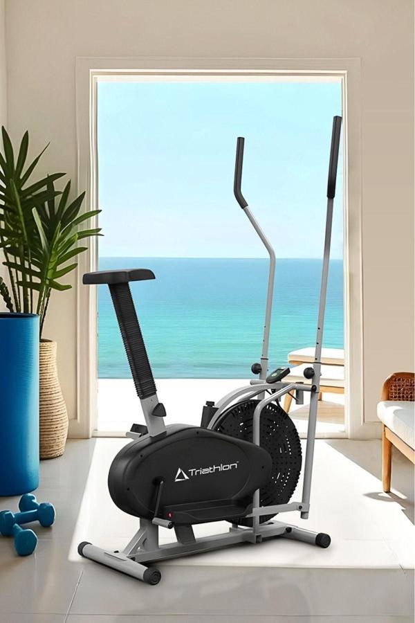 T-224 Eliptik Kondisyon Bisikleti / Lcd Gösterge (HIZ-MESAFE-KALORİ-ZAMAN) / Ayarlanabilir Sele - Image 1