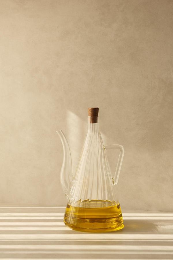 Dekorz Dükkan Akasya Tıpalı Çizgili Model İbrik Yağdanlık (750Ml) - Image 1