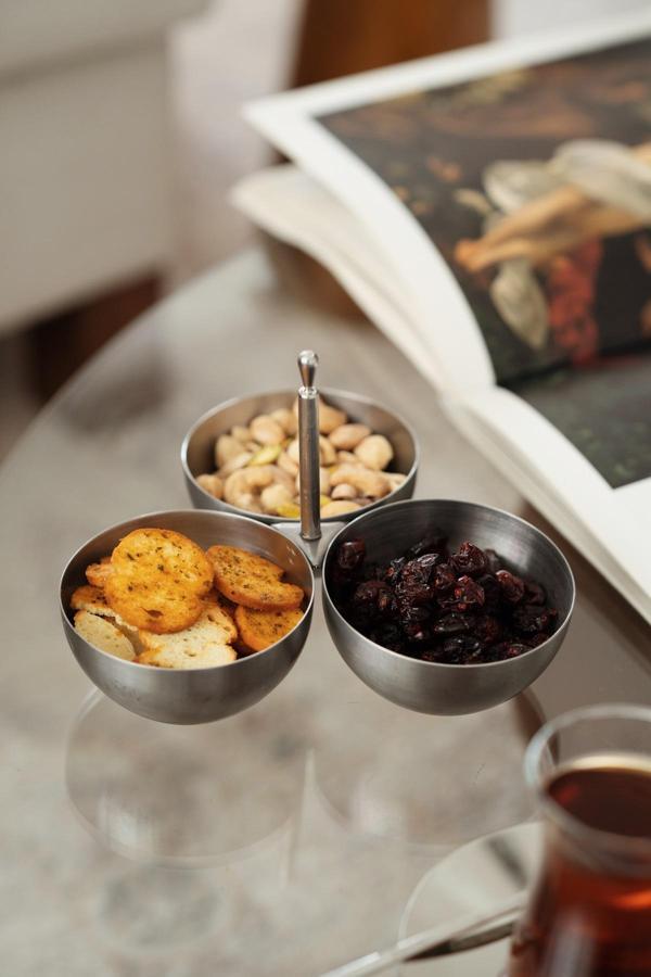 Dekorz Dükkan 3'Lü Metal Mat Çerezlik (Paslanmaz Çelik) - Image 1