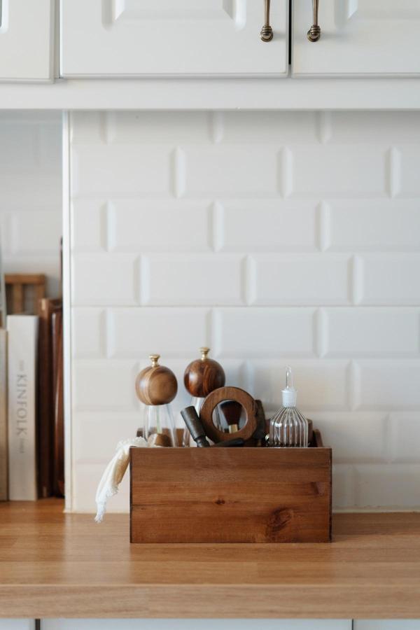 Dekorz Dükkan Akasya Üç Bölmeli Kaşıklık - Image 1