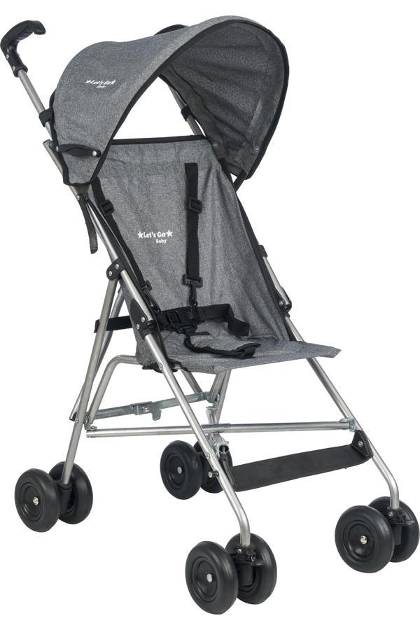 Let'S Go Baby Pratik Gri Gümüş Baston Bebek Arabası - Image 1