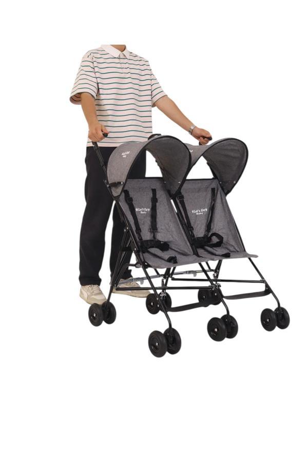 Let'S Go Baby İkiz Bebek Arabası Pratik Baston - Image 1