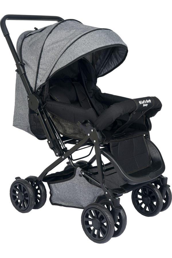 Let'S Go Baby Çift Yönlü Bebek Arabası Bebek Puset Dayanıklı Katlanabilir - Image 1