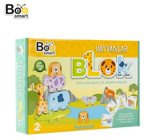 Bee Smart Hayvanlar Blok Çocuklar Için Öğretici Ve Eğlenceli Blok - Image 1
