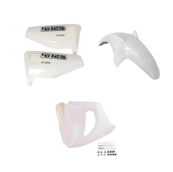 Cg Beyaz Üçlü Set (Sakal-Çamurluk-Yankapak) - Image 1