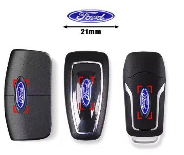 Fiesta Fusion Mondeo Transit Kumanda Anahtar Amblem A+ KALİTE DAMLA ETİKET 17 x 7 Elips 1 ADET - Image 1