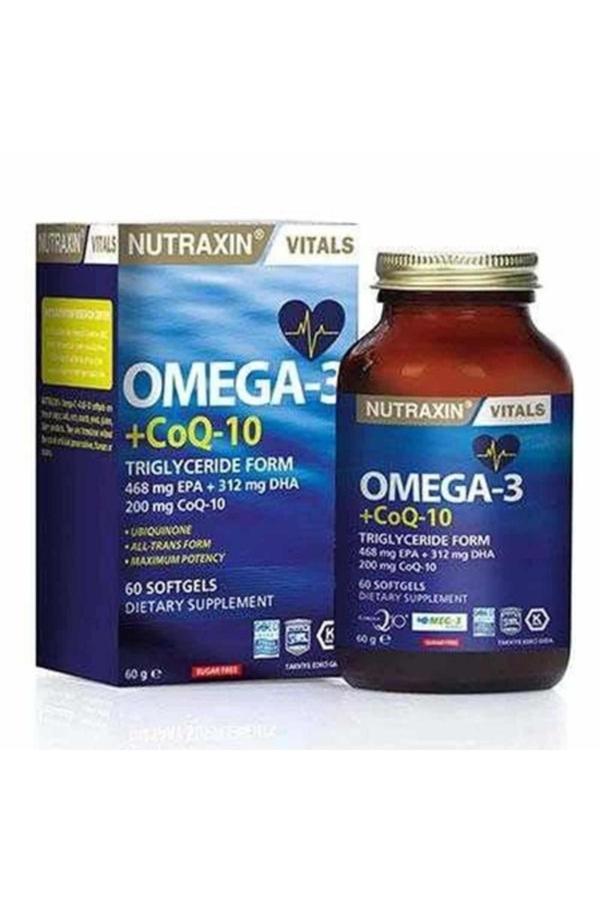 Vitals Omega-3 + Co-Q10 60 Softgel ( 1 ADET ) - Image 1