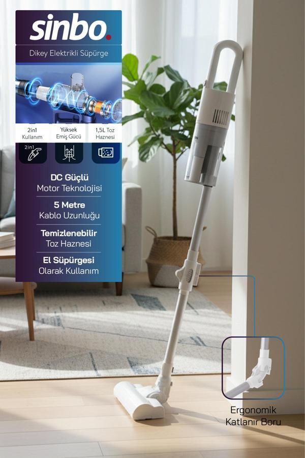 Sinbo SVC-8629 Kablolu Dikey Elektrikli Süpürge  - Image 1