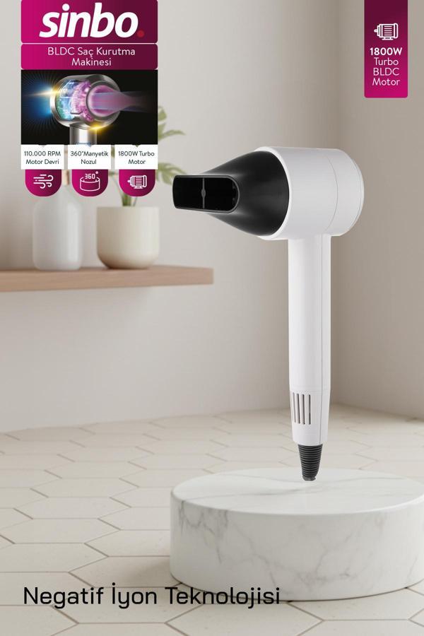 Shd-1705 Bldc Saç Kurutma Makinesi-Beyaz - Image 1