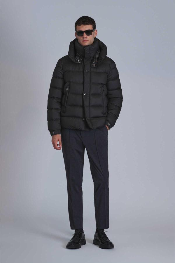 Marty Kaz Tüyü Erkek Mont Siyah - Image 1