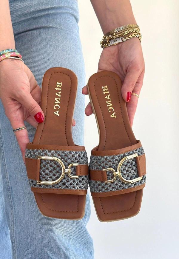 Pıer Taba Cilt Terlik - Image 1