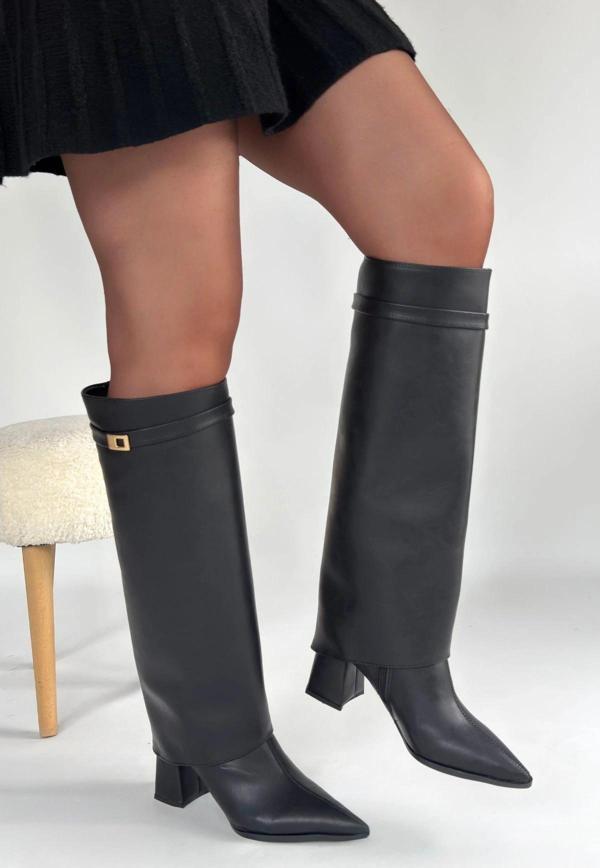 Jike Siyah Cilt Tak Çıkar Çizme - Image 1