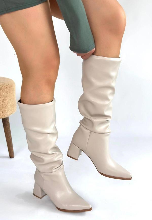 Pitay Ten Cilt Topuklu Çizme - Image 1