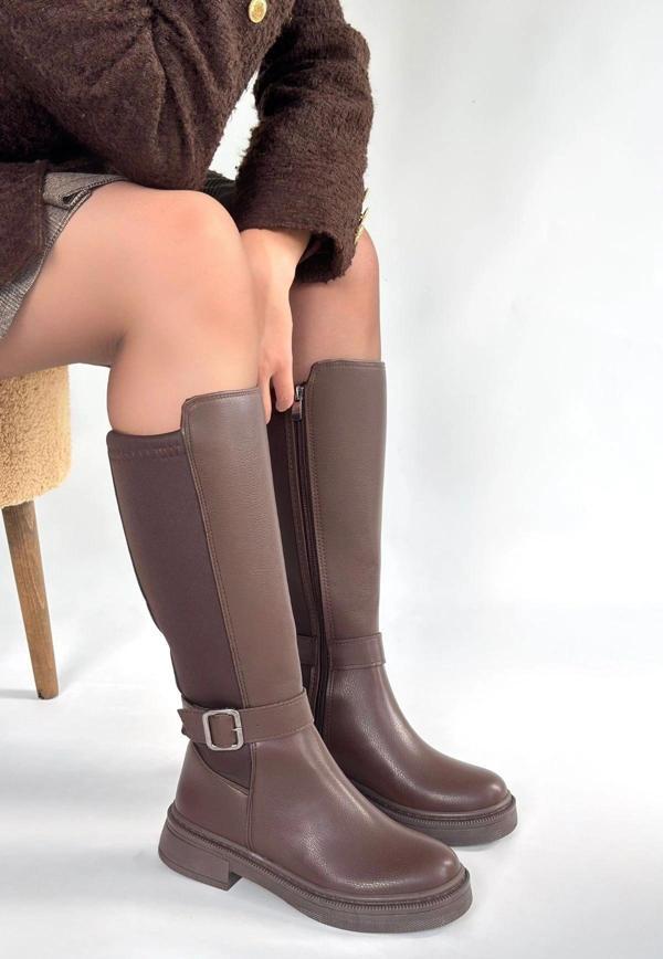 Zinda Kahverengi Cilt Çizme - Image 1