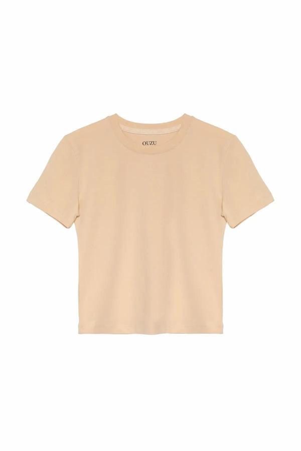 Quzu Bisiklet Yaka Basic Kadın Tişört 24Y180280 - Image 1