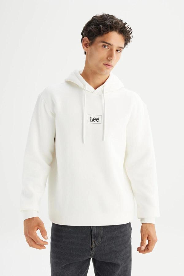 Lee Erkek Mid Logo Hoodie Sweatshirt L212302990 - Image 1