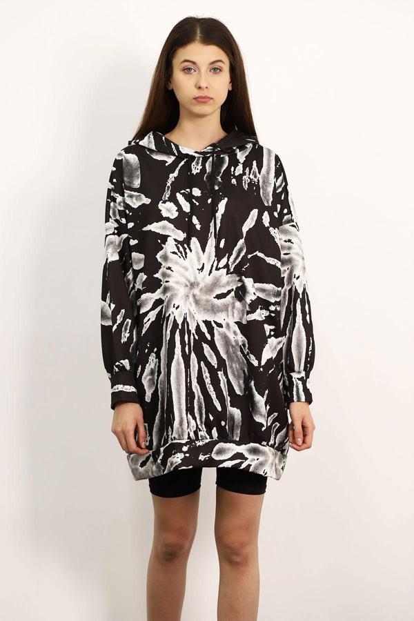 Gabria Kapşonlu Desenli Sweat - Image 1