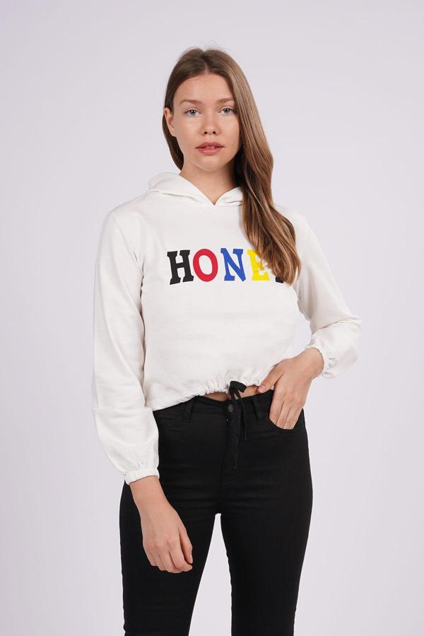 Gabria Kapüşonlu Baskılı Sweat - Image 1