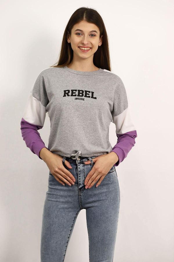 Gabria Kapşonlu Desenli Sweat - Image 1