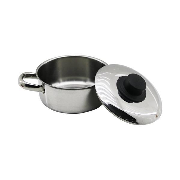 14CM   METAL KAPAK   MİNİ  ÇELİK TENCERE (5365) - Image 1