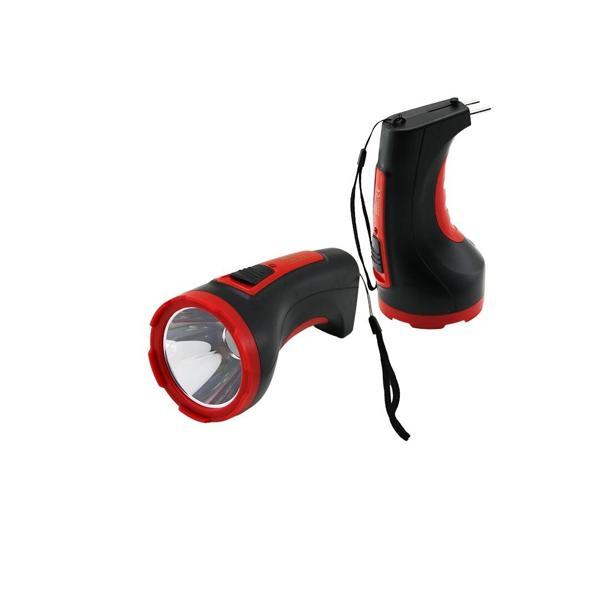 3W TEK LED BOMBELİ GÖVDE FİŞ ŞARJLI EL FENERİ UZUN MESAFELİ (5365) - Image 1