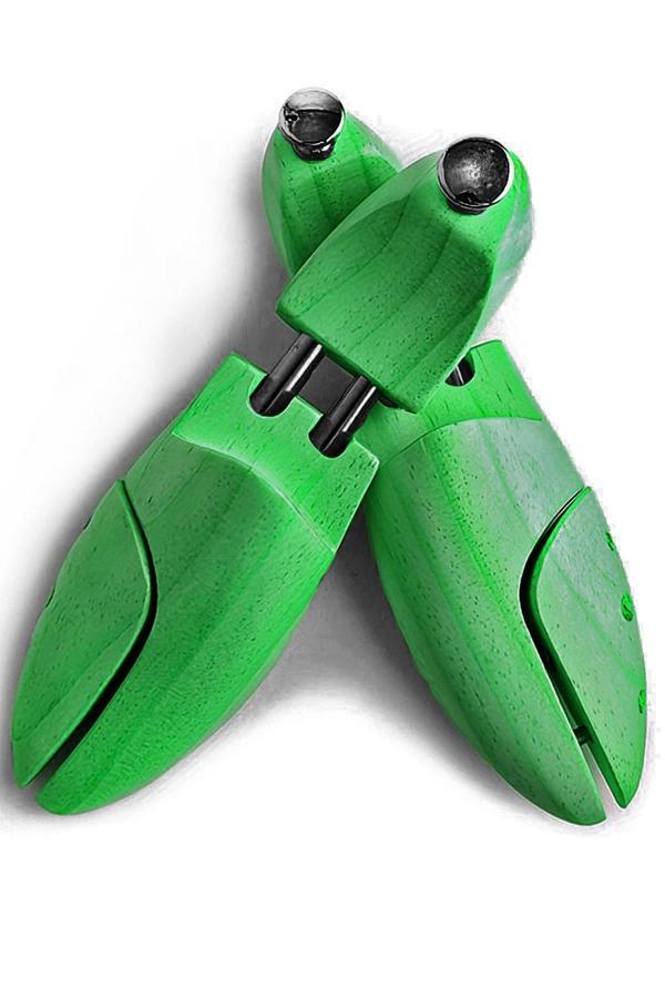 Premium Yeşil Ahşap Ayakkabı Form Kalıbı - Image 1