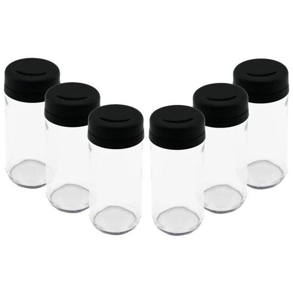 6 PCS CAM - 225ML BAHARATLIK - TUZLUK PLASTİK KAPAK (5365) - Image 1