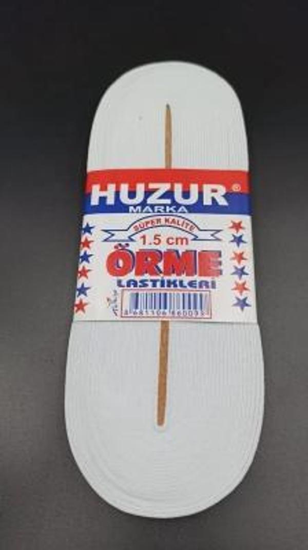 BEYAZ - 1.5CM PAÇA LASTİK YASSI GNİŞ 10MT. (5365) - Image 1