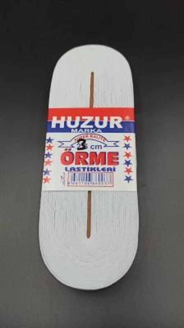 BEYAZ - 3CM PAÇA LASTİK YASSI GENİŞ 10MT. (5365) - Image 1