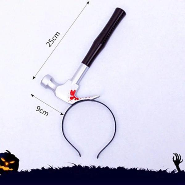 Kafaya Saplanmış Kahverengi Saplı Çekiç Şaka Tacı (5365) - Image 1