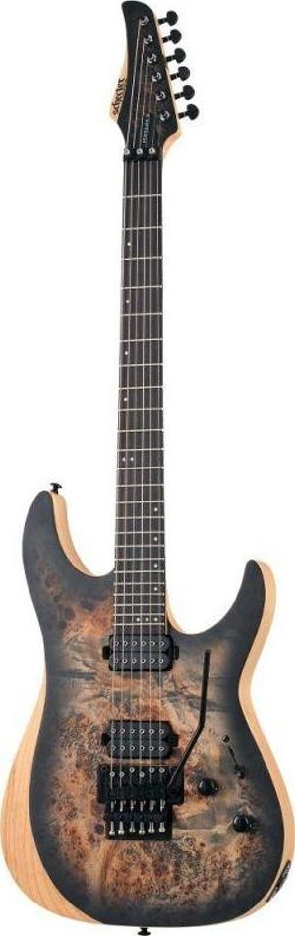 Schecter Reaper-6 FR Elektro Gitar (Satin Charcoal Burst) - Image 1