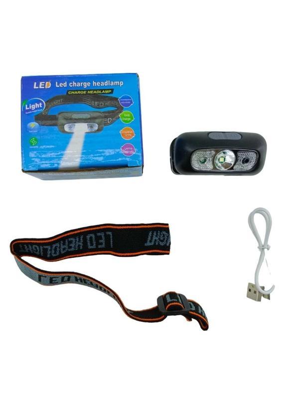 LED CHARGE HEADLAMP  USB ŞARJLI  KAFA LAMBASI FENER  OYNAR BAŞLI (5365) - Image 1