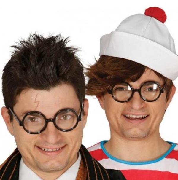 Siyah Çerçeveli Numarasız Camlı Öğrenci Şaka Gözlüğü 1 Adet (5365) - Image 1