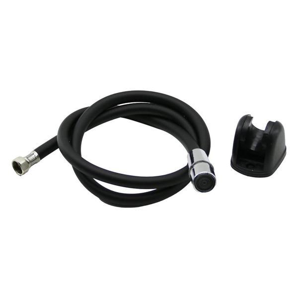 SİYAH PLASTİK PERLATÖRLÜ TAHARATMATİK HORTUM  120CM (5365) - Image 1