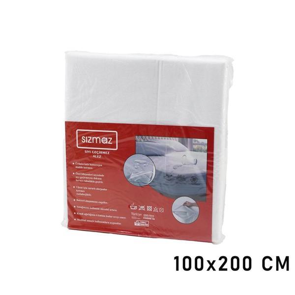 TEK KİŞİLİK  YATAK KORUYUCU  SIVI GEÇİRMEZ  ALEZ  100X200CM   HAVA ALIR   ANTİBAKTERİYEL   ANTİALERJ - Image 1