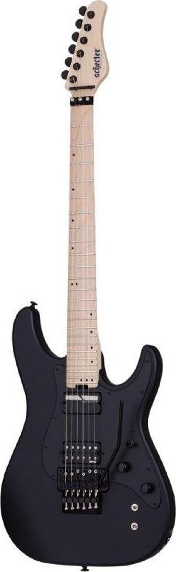 Schecter Sun Valley Super Shredder FR Sustaniac Elektro Gitar (Satin Black) - Image 1