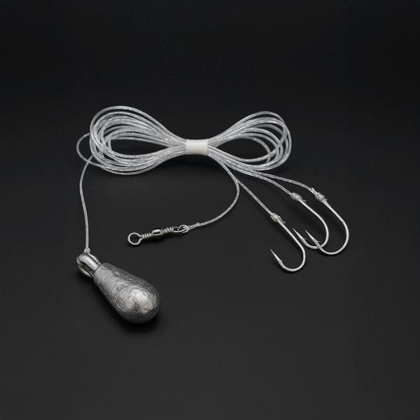 3 İğneli Kurşunlu Beden Takımı - Dip Beden Oltası - Fırdöndülü - 25 gr - Image 1