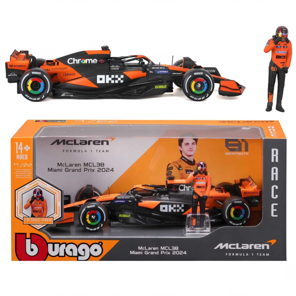 Nessiworld 1:24 MCL38 Miami Grand Prix 2024 - Image 1