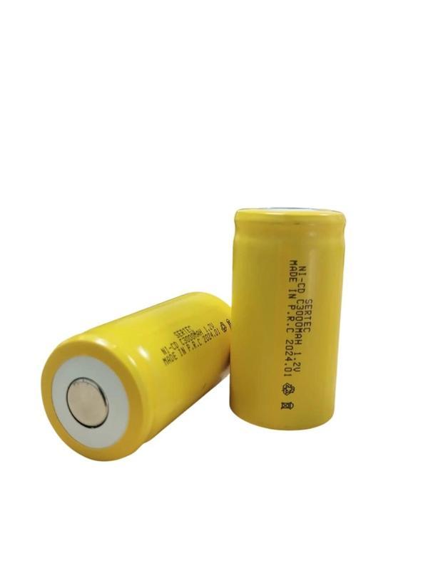 1.2V 3000 Mah - C Orta Boy - Ni-CD Şarjlı Pil - (Başsız / Flat Head) - Image 1