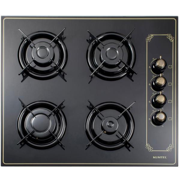 Kumtel Rustik Siyah Cam Ankastre Ocak KO-40 TAHDF - Image 1