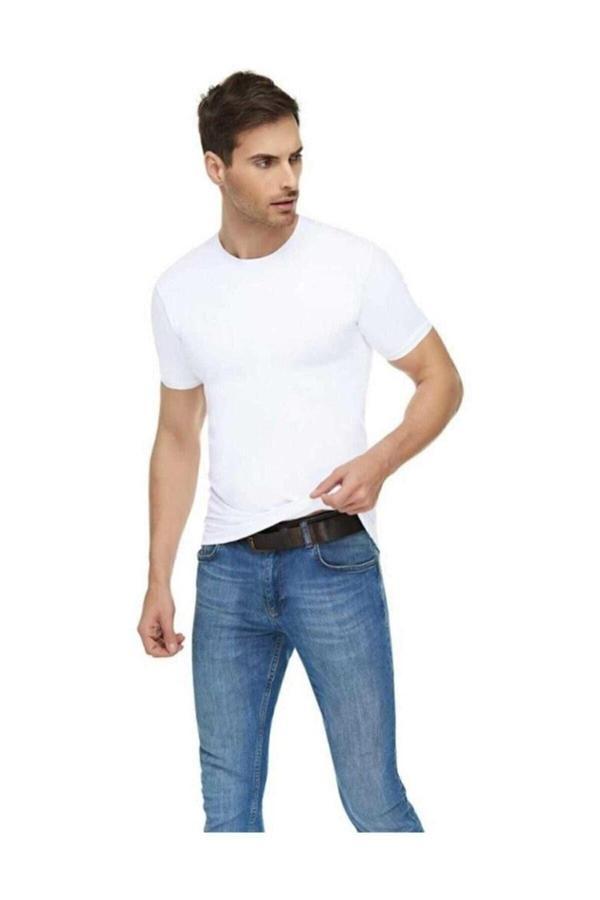 Elit Erkek Elastan Sıfır Yaka Atlet - Image 1